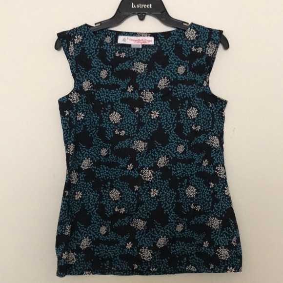 Margo Belle Designs 100%  Cotton Floral Top - Picture 1 of 8